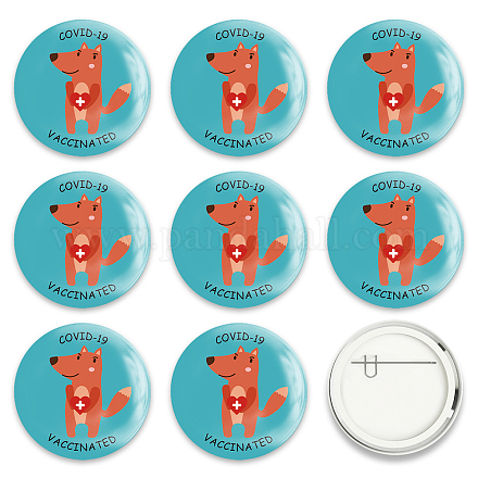 Брошь из белой жести JEWB-WH0012-031-1