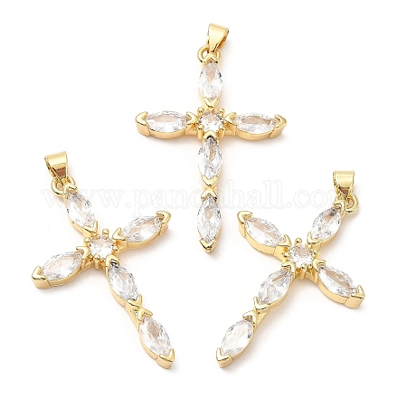 Стойки обшивки латунь микро проложить Циркон подвеску KK-A185-36G-1