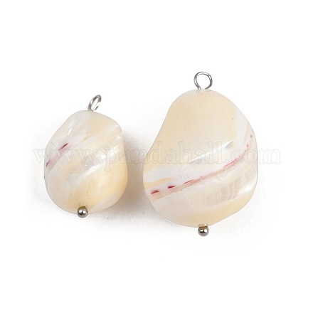 Подвески из натуральных ракушек STAS-D378-30P-1