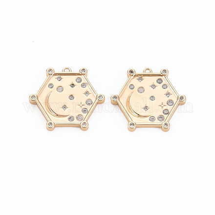 Латунные микро проложить кубического циркония подвески KK-S364-271A-1