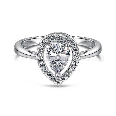 925 серебряное кольцо с кубическим цирконием в микропаве FS-WGBB1F3-05-1