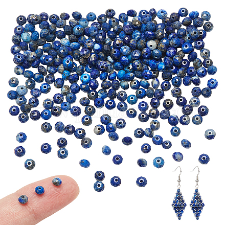 2 нити натуральных бусин из лазурита G-NB0005-77-1