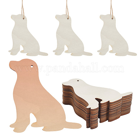 Незаконченный комплект деревянных больших подвесок WOOD-WH20014-003D-1