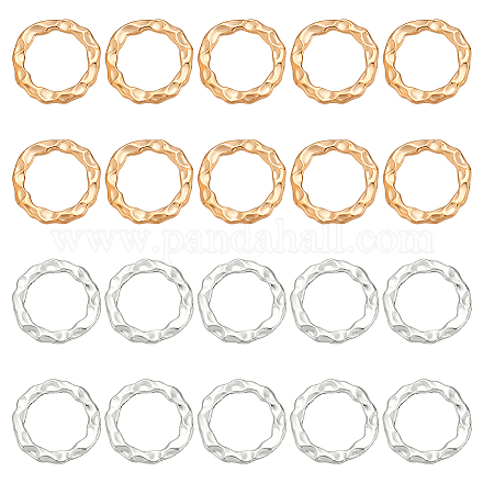 200 шт. 2-х цветные соединительные кольца из цинкового сплава FIND-PH0024-09-1