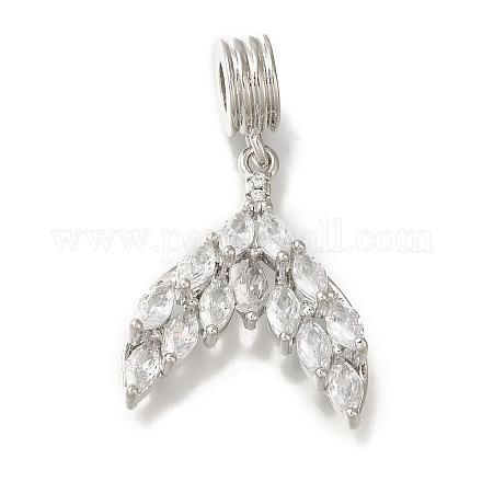 Стеллажное покрытие латунь проложить прозрачный кубический цирконий европейские подвески с подвесками KK-H485-30P-1