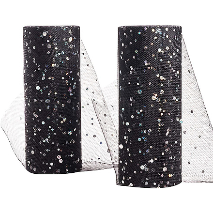 Сетчатые ленты с блестками и пайетками OCOR-BC0008-40-1