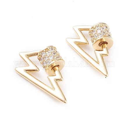 Латунь микропаве прозрачный кубический цирконий винт карабин брелоки KK-F814-39G-1