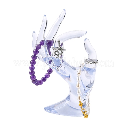 Пластиковая модель руки дисплея кольца DIY-I047-04A-1