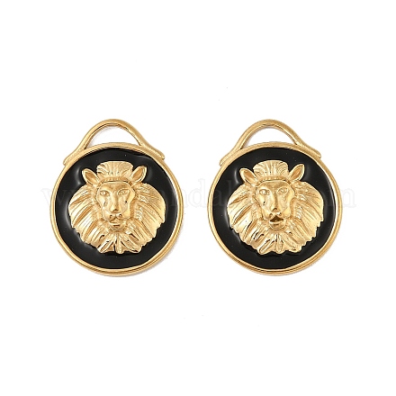 Подвески из нержавеющей стали 304 с эмалью STAS-P380-01G-1