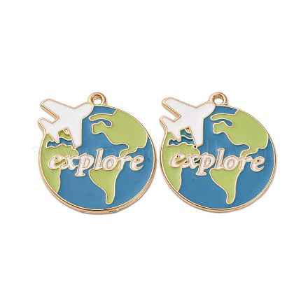 Подвески из эмали и сплава ENAM-V002-03KCG-1