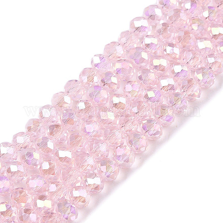 Стеклянные бусины с гальваническим покрытием  X-EGLA-A044-T4mm-B10-1