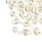 Baking Painted Transparent Glass Beads, Teardrop, Light Yellow, 9x6mm, Hole: 1.2mm, about 2325pcs/1000g