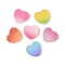 Imitation Candy Food Style Resin Cabochons, Heart, Gradient Color, Mixed Color, 15.5x17x5.5mm