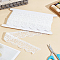 5Yards Polyester Ribbons, Lace Triming, Flower, for Clothes Accessories, White, 1-3/4 inch(43mm)