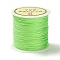 Nylon Chinese Knot Cord, Nylon Jewelry Cord for Jewelry Making, Lime, 0.8mm, 38~40m/Roll