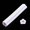 Luminous Handmade Polymer Clay Nail Art Decoration, Fashion Nail Care, No Hole Tubes, Flower, Plum, 47~50x8~10x8~10mm