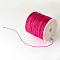 Braided Nylon Thread, Chinese Knotting Cord Beading Cord for Beading Jewelry Making, Camellia, 0.5mm, about 150yards/roll