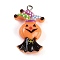 Halloween Theme Resin Pendants, with Platinum Iron Findings, Clown, 32x20x8mm, Hole: 2mm