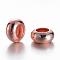 Brass Spacer Beads, Rondelle, Rose Gold, 8x4mm, Hole: 4mm