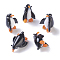 Home Decorations, Handmade Lampwork Display Decorations, Penguin, Black, 12~20x17~20x24~32mm
