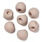 Rubberized Acrylic Beads, Round, Suzumaru Beads, Top Drilled, Rosy Brown, 18x18x18mm, Hole: 3mm