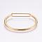 304 Stainless Steel Bangles, Golden, 45x58mm