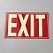 Luminous Waterproof PVC Self-Adhesive EXIT Warning Stickers, Red, 30x8x0.04cm