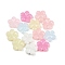 Plastics Beads, Imitation Jelly Beads, Flower, Mixed Color, 14x14.5x4.5mm, Hole: 1.5mm, 1041pcs/500g