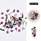 Halloween Nail Stickers, Nail Art Cabochons, Mixed Shape, for Fingernails Toenails Nail Tips Decoration, Mixed Color, 4~12x3~10x0.1mm, about 50pcs/box