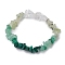 Gemstone Stretch Bracelet, Green, Inner Diameter: 2 inch(5cm)