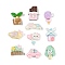 Cartoon Resin Cabochons, Mixed Shapes, Mixed Color, 7~15x10.5~17.5x5.5~7.5mm