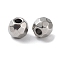 Non-Tarnish 303 Stainless Steel Beads, Diamond Cut, Round, Stainless Steel Color, 6mm, Hole: 2mm