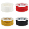 4 Rolls 4 Colors Braided Nylon Thread, for DIY Craft Making, Mixed Color, 1.6mm, about 17.50 Yards(16m)/Roll, 1 roll/color
