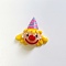 Opaque Resin Cabochons, Clown, Colorful, 26.5x29x10mm