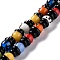 Handmade Lampwork Beads, Bumpy, Human, Mixed Color, 14~17x12~13x12mm, Hole: 1.8~2mm, about 25pcs/strand, 15.55 inch(39.5cm)