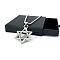 Men's Stainless Steel Hip Hop Star of David Pendant Necklaces for Casual and Party Wear, Stainless Steel Color, 23.62 inch(60cm)