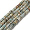 Natural Amazonite Heishi Beads Strands, Flat Round/Disc, 8x3~4mm, Hole: 1mm, about 109pcs/strand, 15.35''(39cm)