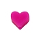 Heart Food Grade Eco-Friendly Silicone Beads, Medium Violet Red, 12x14x8mm, Hole: 2.2mm