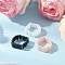 Glass Bugle Finger Rings for Women, with Nylon Wire, Mixed Color, 7.5mm, Inner Diameter: 18mm