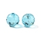 Glass K9 Glass, Imitation Austrian Crystal Beads, Faceted(128 Facets), Round, Deep Sky Blue, 12mm, Hole: 1.4~2mm
