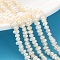 Natural Cultured Freshwater Pearl Beads Strands, Rondelle, Grade 3A+, Old Lace, 3~4mm, Hole: 0.7mm, about 124~150pcs/strand, 13.39''~13.78''(34~35cm)