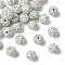 30Pcs Pave Disco Ball Beads, Polymer Clay Rhinestone Beads, Round, Crystal AB, PP13(1.9~2mm), 6 Rows Rhinestone, 10mm, Hole: 1.5mm
