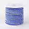 Rivet Faux Suede Cord, Faux Suede Lace, with Aluminum, Medium Blue, 3x2mm, about 20yards/roll
