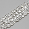 Natural Quartz Crystal Beads Strands, Rock Crystal Beads, Nuggets, 8~15x7~12x4~12mm, Hole: 1mm, about 30~45pcs/strand, 15.7 inch