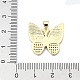Латунные микропаве прозрачные подвески с фианитом KK-A221-16c-G-3