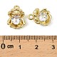 Латунные микро проложить кубического циркония подвески KK-C107-17G-3