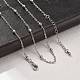 Латунные спутниковые цепочки ожерелья для женщин NJEW-D302-28P-2