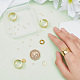 Набор для самостоятельного изготовления плоских круглых подвесок-манжет DIY-DR0001-22G-5