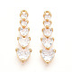 Латунные микро проложить кубического циркония подвески KK-N261-118B-G-1