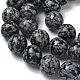 Природные снежинка обсидиан бисер нитей&nbsp;G-F818-A10-16mm-4